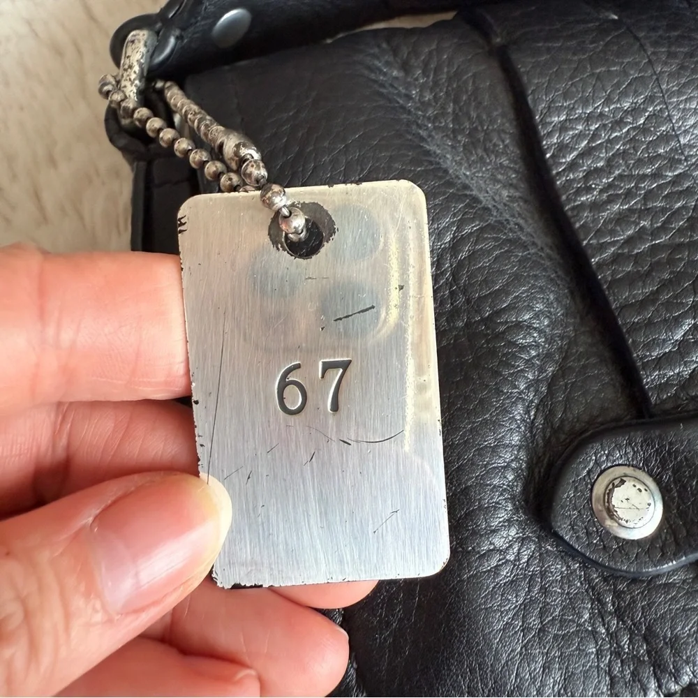 Ralph Lauren Messenger Black Leather Crossbody Bag - Picture 14 of 14